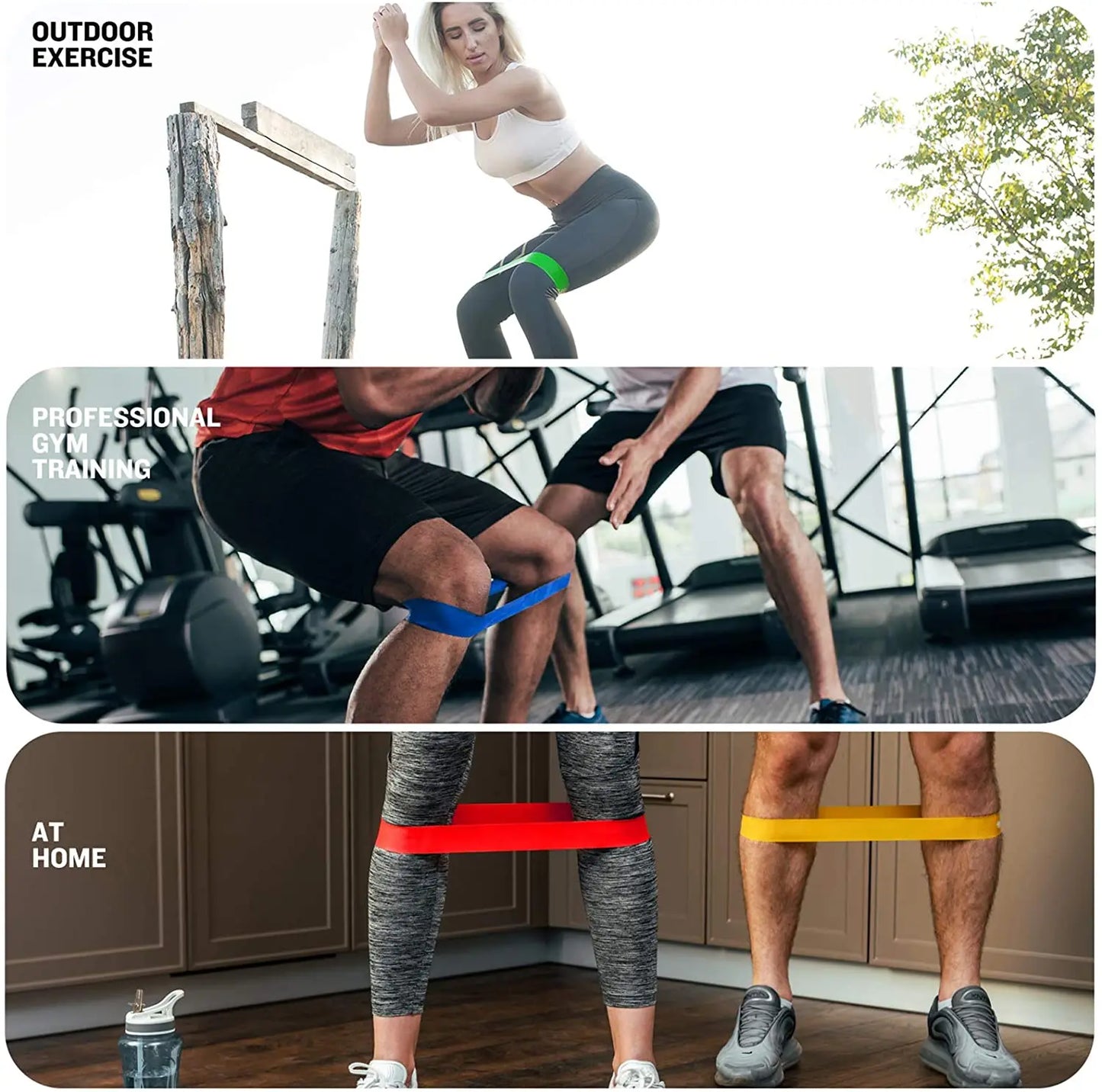 Resistance Loop Bands Set - 5 Levels Workout Bands