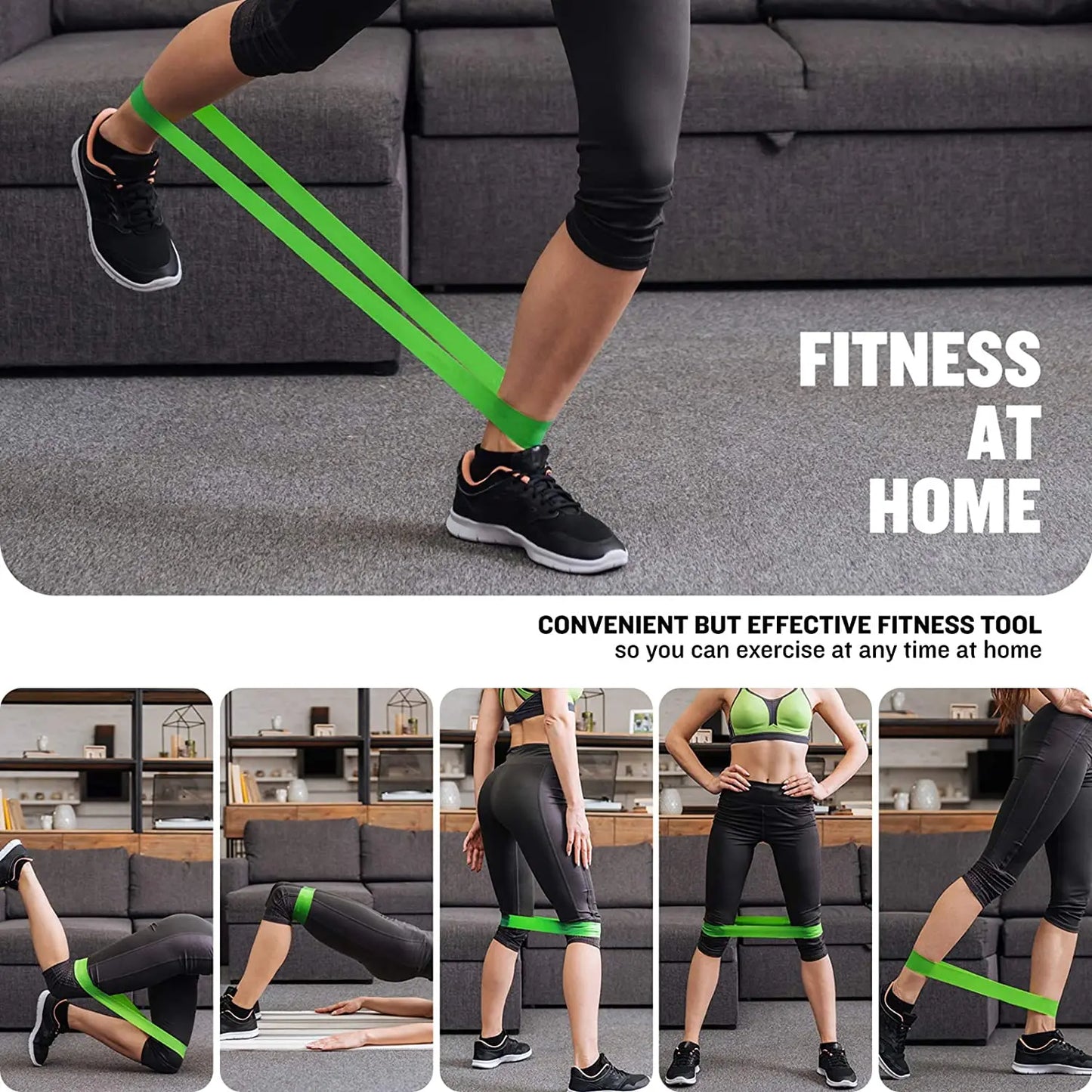 Resistance Loop Bands Set - 5 Levels Workout Bands