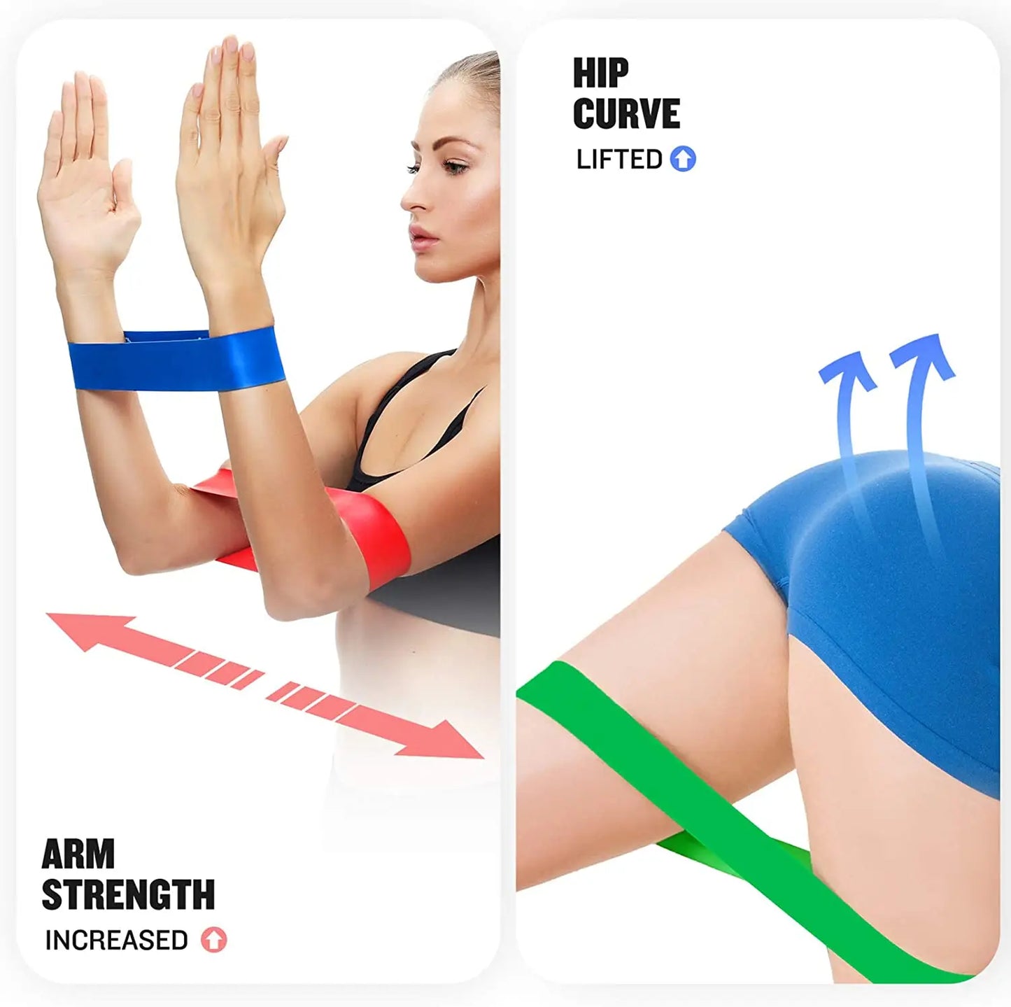 Resistance Loop Bands Set - 5 Levels Workout Bands