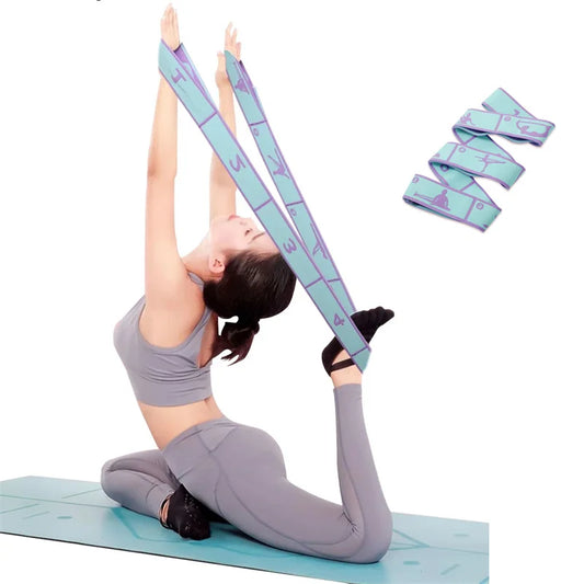 Elastic Yoga Stretching Resistance Band - Flexibility & Recovery Strap