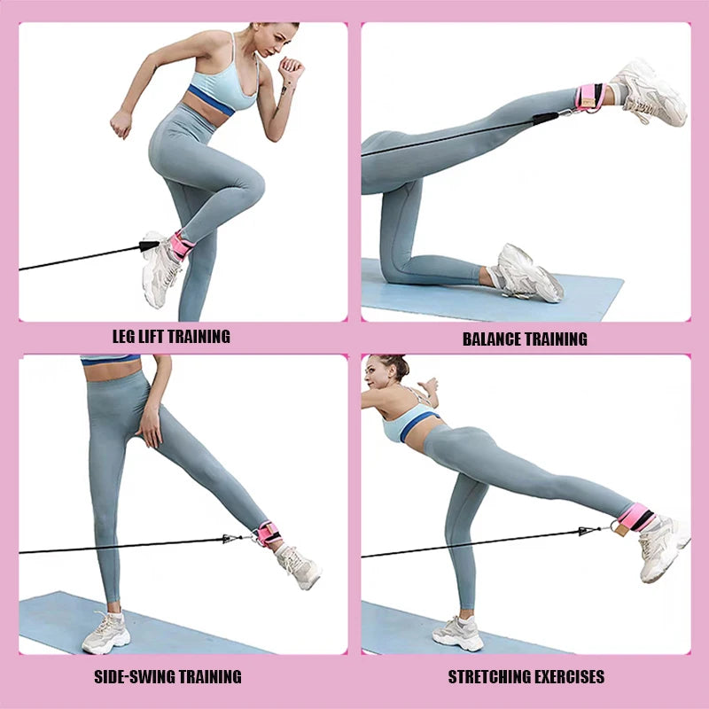 Ankle Resistance Bands Set - Glute & Leg Workout